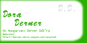 dora derner business card